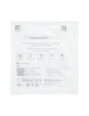 Interapothek Gasa Estéril de Algodón 25 Compresas 2