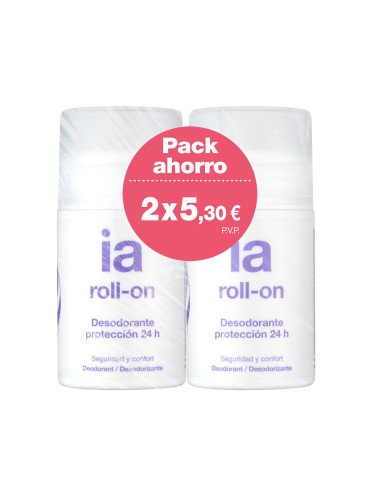 Interapothek Desodorante 24h sin Alcohol Duplo 2 x 75 ml