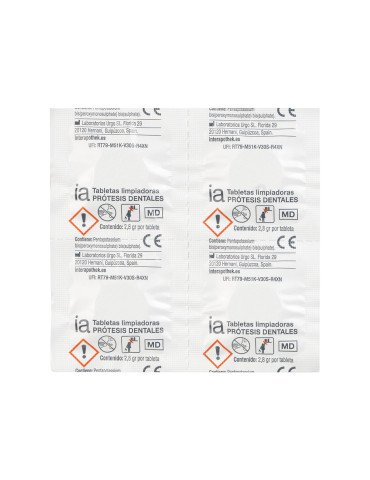 Interapothek Tabletas Limpiadoras para Prótesis Dentales 2