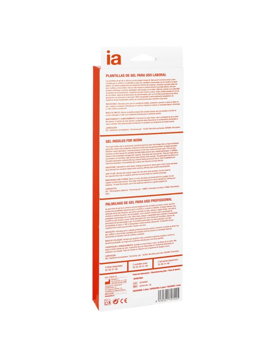 Interapothek Plantillas de Gel Uso Laboral Talla 41-46