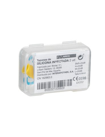Interapothek Tapones para los Oídos de Silicona Infantil 2 unidades 2