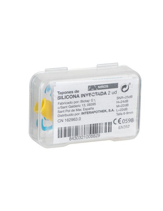 Interapothek Tapones para los Oídos de Silicona Infantil 2 unidades