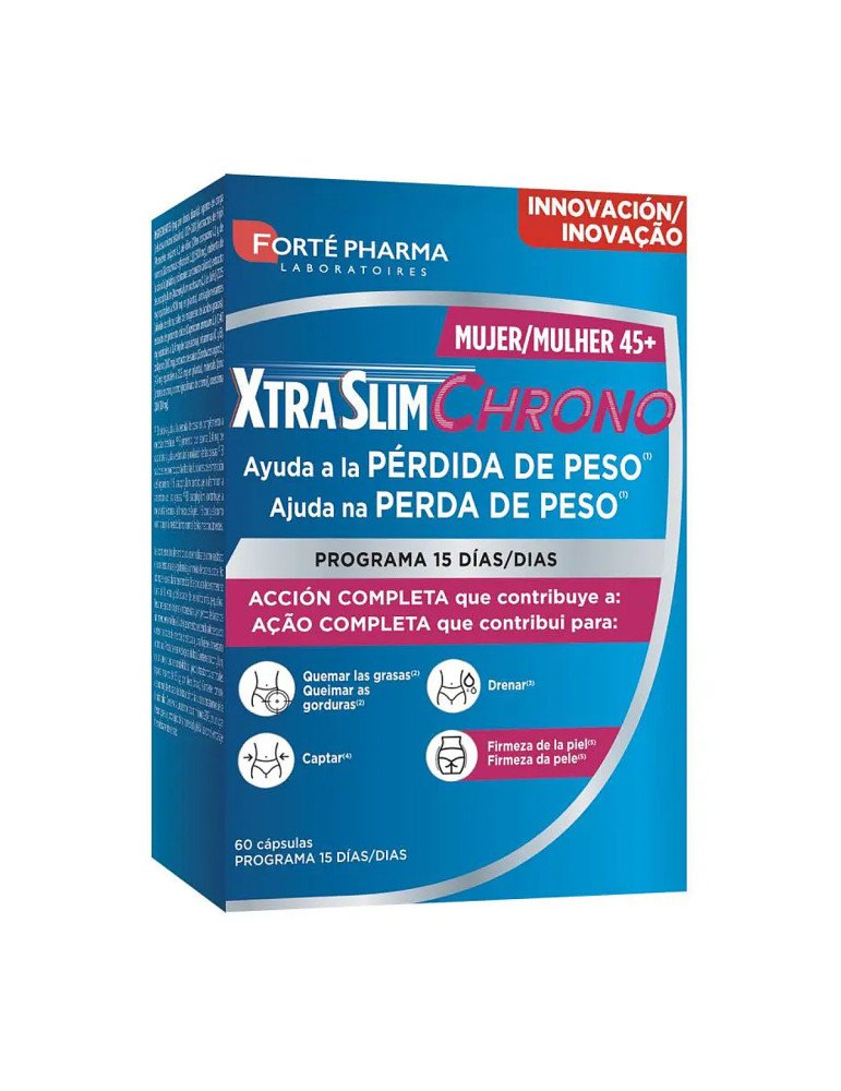 Forté Pharma XtraSlim Chrono Mujer 45+ 60 Cápsulas