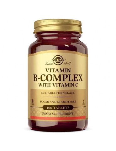 Solgar Vitamina B Complex con Vitamina C 100 Comprimidos