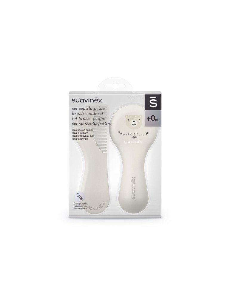 Suavinex Cepillo y Peine Infantil Soft Blanco