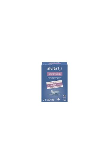 Alvita Solución Única para Lentillas 2 x 60 ml