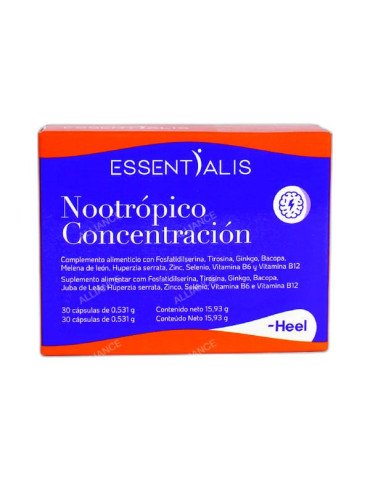 Essentialis Nootrópico Concentración 30 Cápsulas