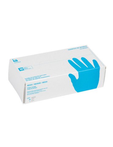 Interapothek Guantes de Nitrilo sin Polvo Talla M 100 unidades