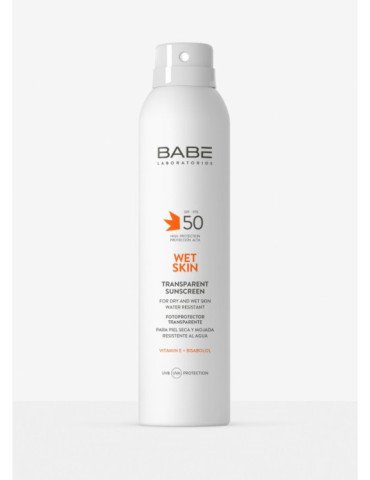 Babé Fotoprotector SPF 50 Wet Skin Transparente 200 ml
