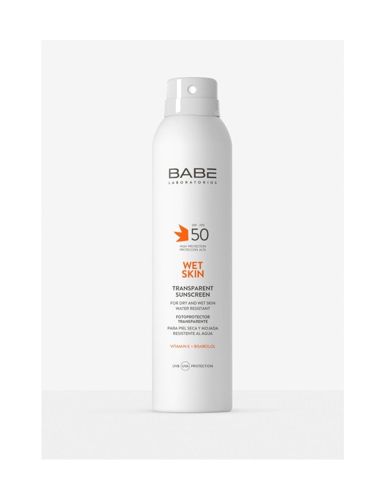 Babé Fotoprotector SPF 50 Wet Skin Transparente 200 ml