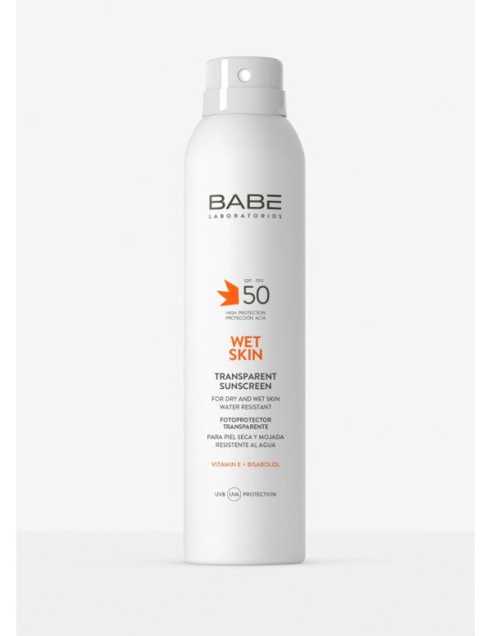 Babé Fotoprotector SPF 50 Wet Skin Transparente 200 ml