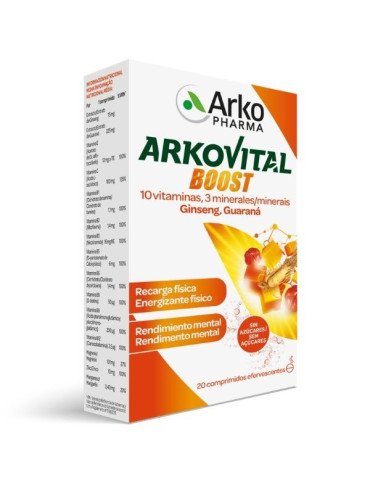 Arkovital Boost 20 Comprimidos Efervescentes