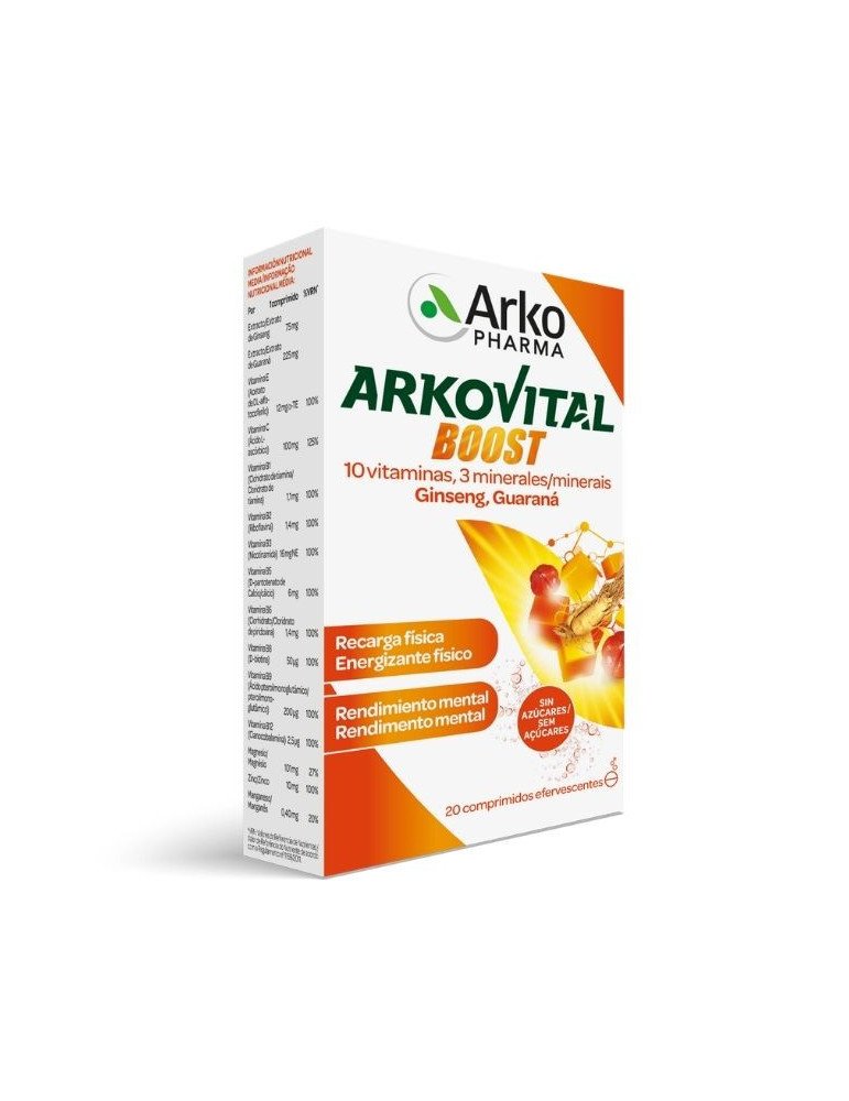 Arkovital Boost 20 Comprimidos Efervescentes