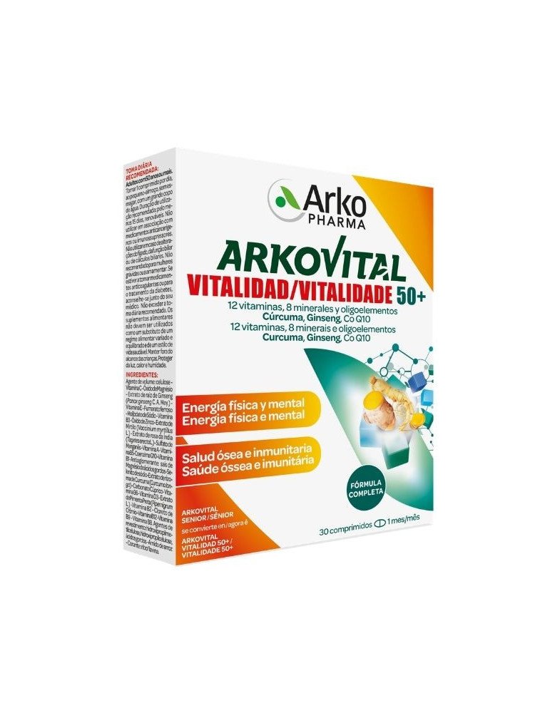 Arkovital Vitalidad 50+ 30 Comprimidos