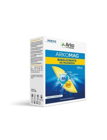 Arkopharma Bisglicinato de Magnesio 60 Cápsulas