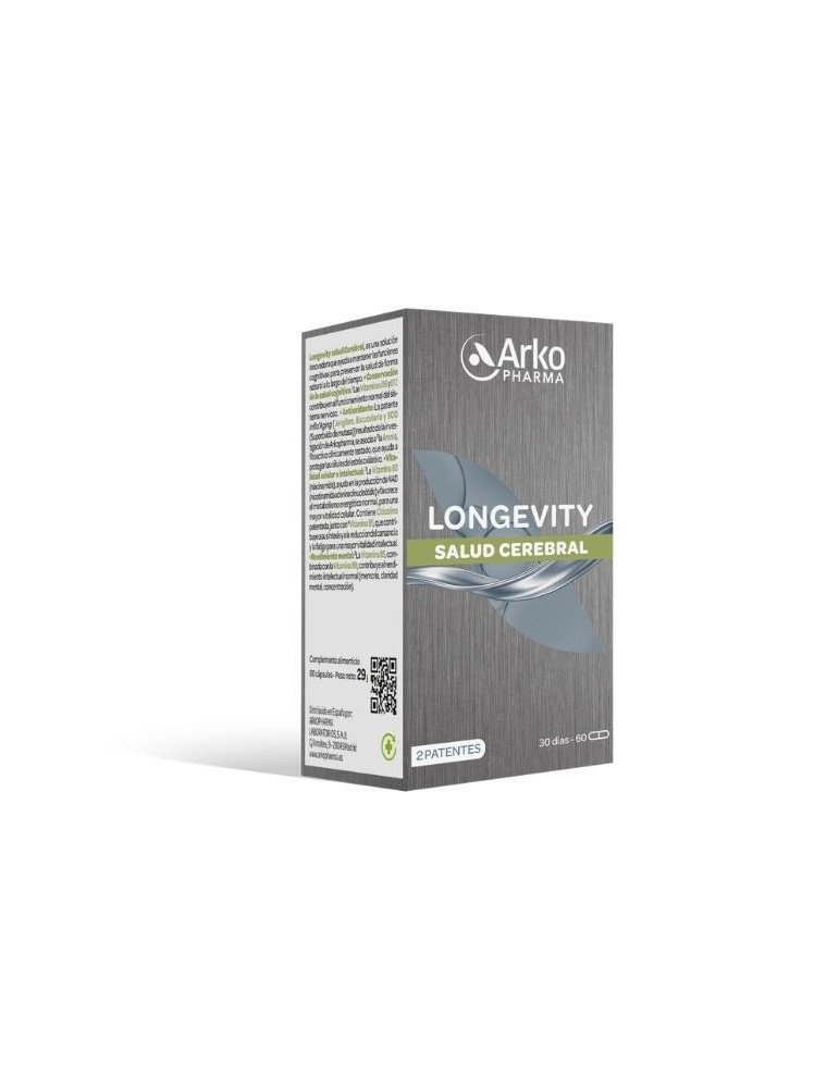 Arkopharma Longevity Cuidado Cerebral 60 Cápsulas
