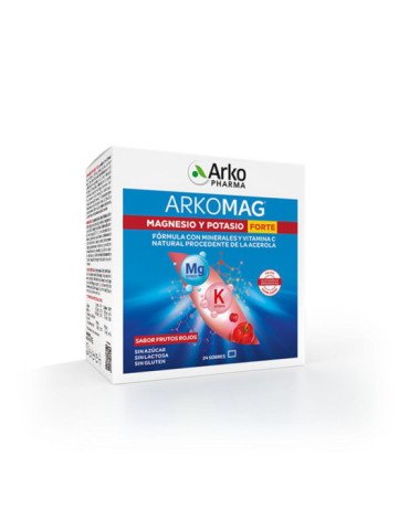 Arkomag Magnesio y Potasio Forte 24 Sobres