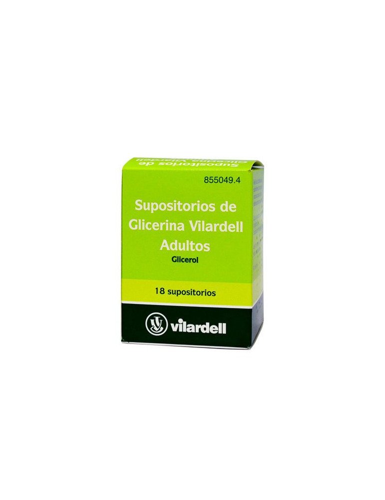 Supositorios de Glicerina Vilardell Adultos, 18 Supositorios