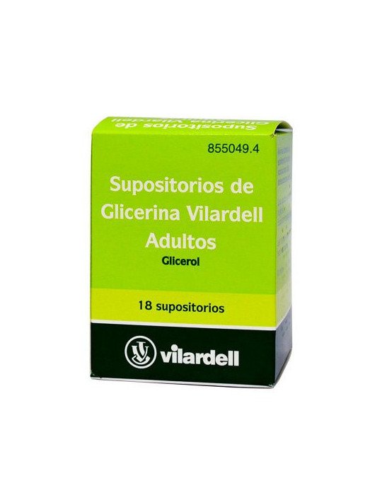 Supositorios de Glicerina Vilardell Adultos, 18 Supositorios