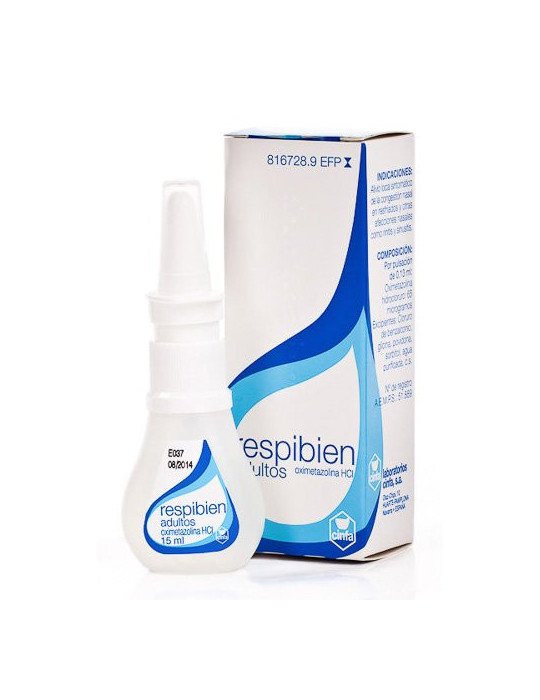 Respibien 0,5 mg/ml Solución para Pulverización Nasal, 1 Envase Pulverizador de 15 ml