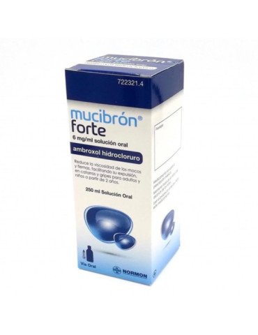 Mucibron Forte 6 mg/ml Solucion Oral, 1 Frasco de 250 ml