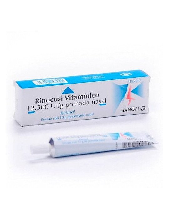 Rinocusi Vitamínico 12.500 UI/g Pomada Nasal, 1 Tubo de 10 g