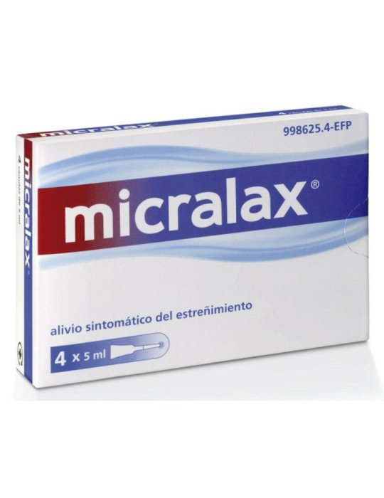 Micralax Citrato/Lauril Sulfoacetato 450 mg/45 mg Solucion Rectal, 4 Enemas