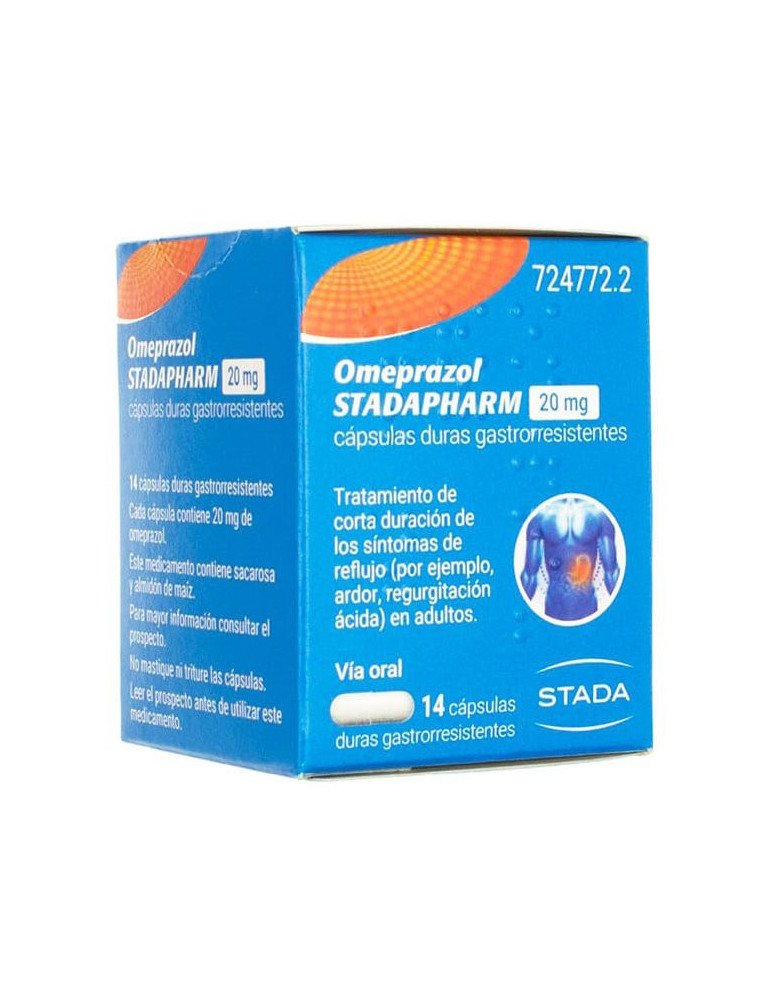 Omeprazol Stadapharm 20 mg Capsulas Duras Gastrorresistentes 14 Cápsulas (Frasco)