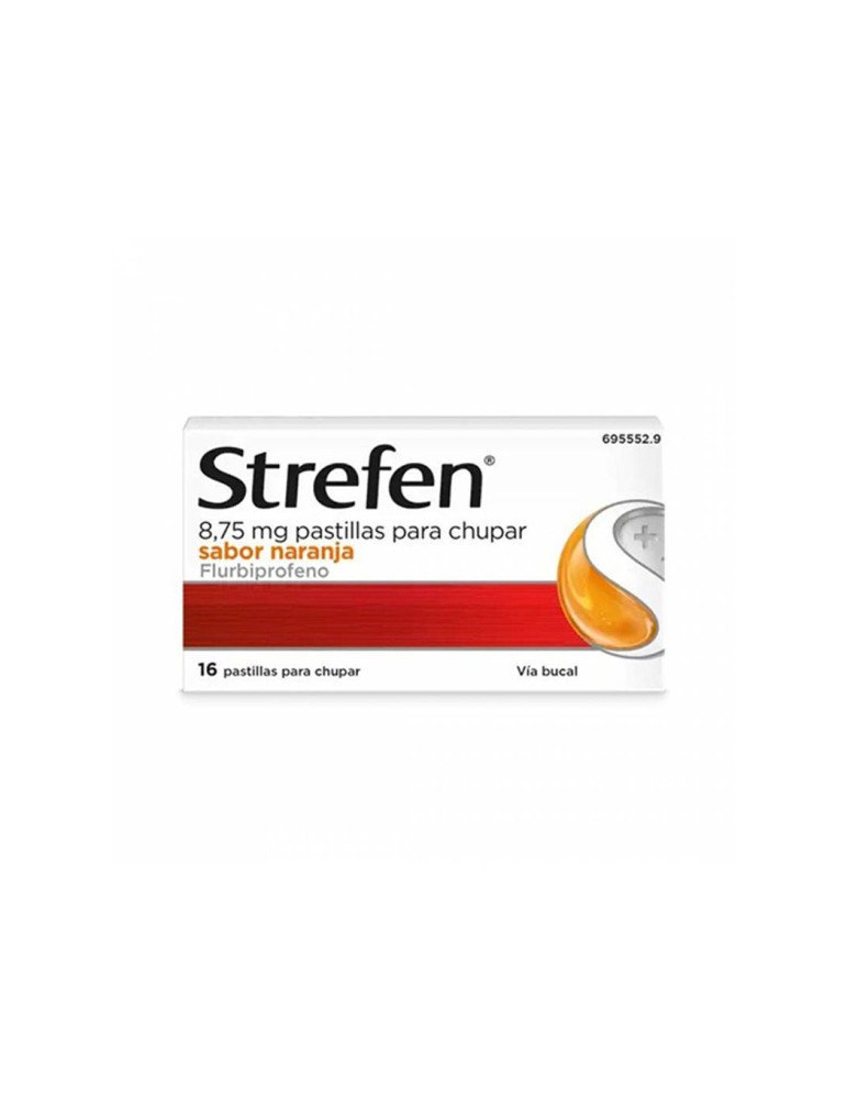 Strefen 8,75 mg Pastillas para Chupar Sabor Naranja, 16 Pastillas
