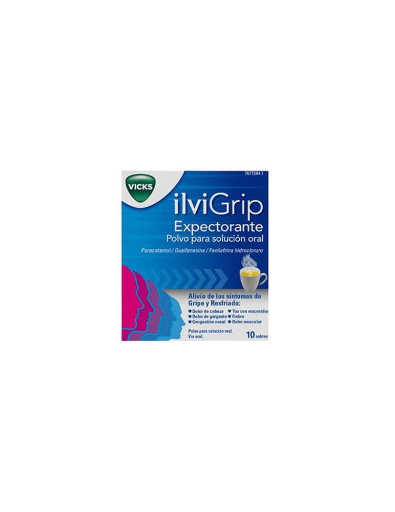 Ilvigrip Expectorante Polvo para Solucion Oral, 10 Sobres