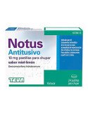 Notus Antitusivo 10 mg Pastillas para Chupar Sabor Miel - Limon, 24 Pastillas