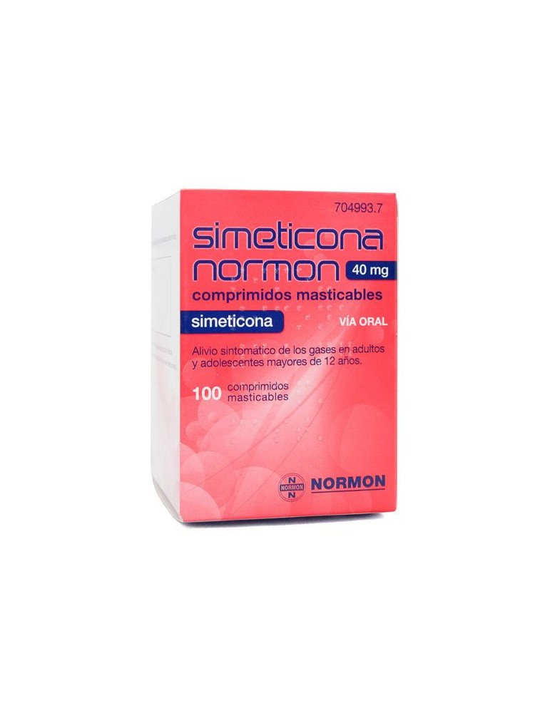 Noraflat 40 mg Comprimidos Masticables, 100 Comprimidos