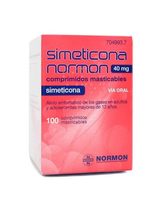 Noraflat 40 mg Comprimidos Masticables, 100 Comprimidos