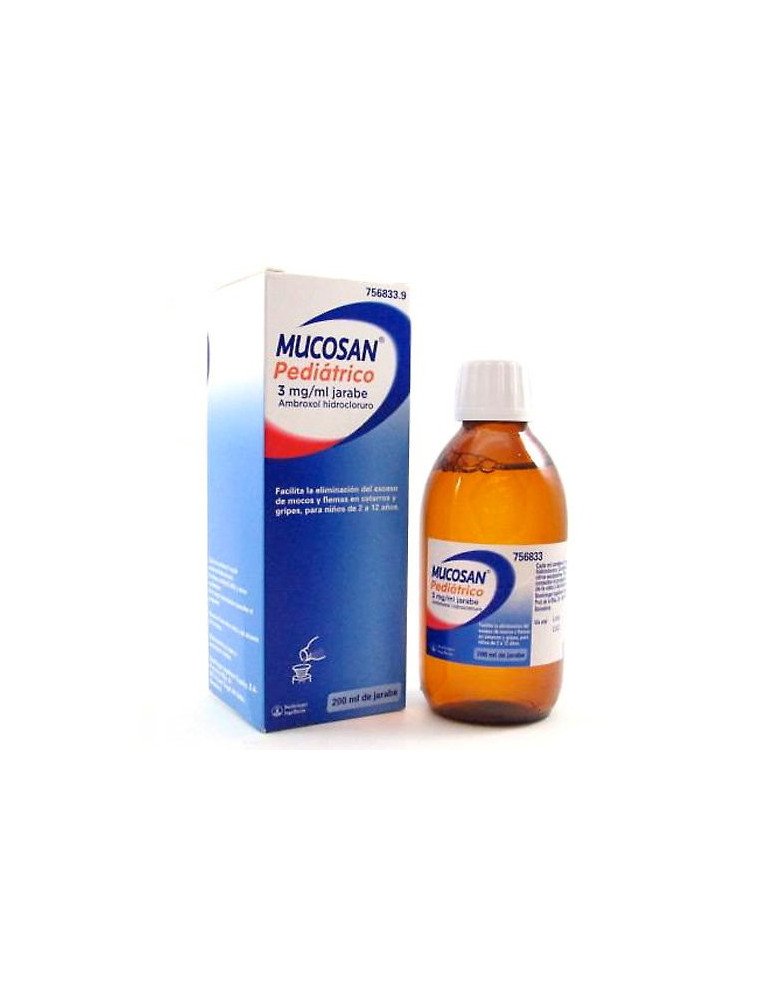 Mucosan Pediatrico 3 mg/ml Jarabe, 1 Frasco de 200 ml