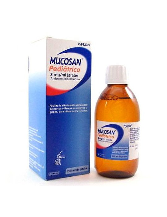 Mucosan Pediatrico 3 mg/ml Jarabe, 1 Frasco de 200 ml