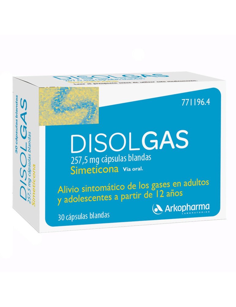 Disolgas 257,5 mg Capsulas Blandas., 30 Cápsulas
