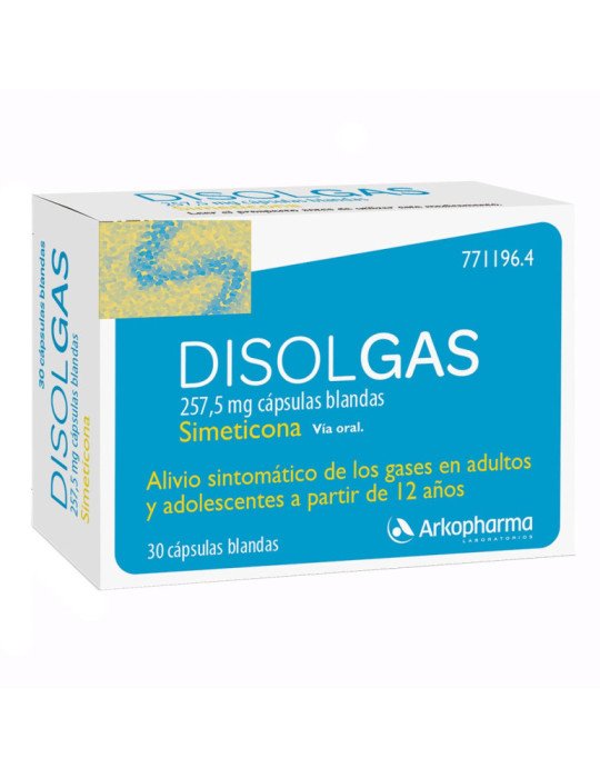 Disolgas 257,5 mg Capsulas Blandas., 30 Cápsulas