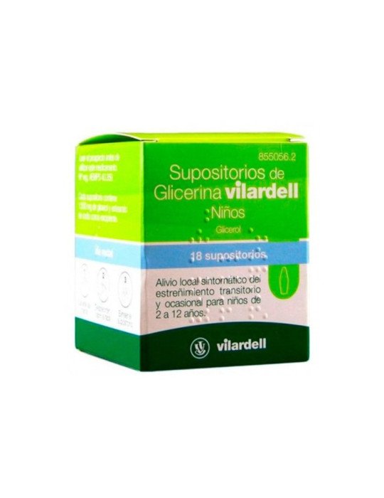 Supositorios de Glicerina Vilardell Niños, 18 Supositorios