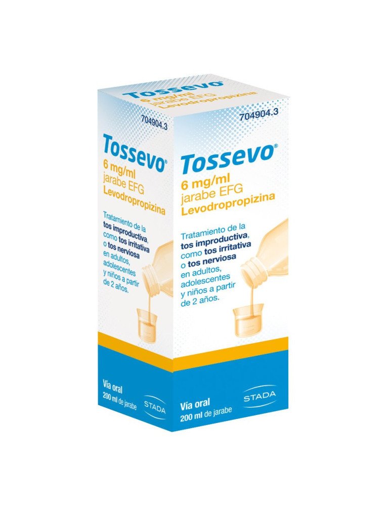 Tossevo 6 mg/ml Jarabe EFG, 1 Frasco de 200 ml