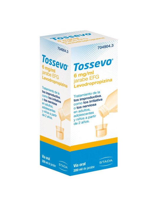 Tossevo 6 mg/ml Jarabe EFG, 1 Frasco de 200 ml