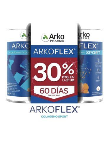 Arkoflex Colágeno Sport Duplo 2 x 390 g sabor naranja de Arkopharma