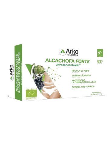Arkofluido Alcachofa Forte + Aloe Vera 20 ampollas de Arkopharma