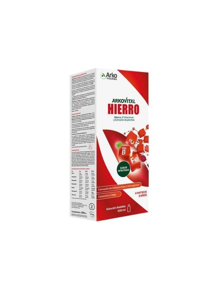 Arkovital Hierro jarabe 500 ml de Arkopharma