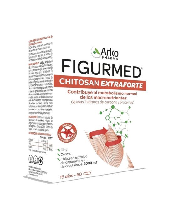 Figurmed Chitosán Extra Forte 60 cápsulas de Arkopharma
