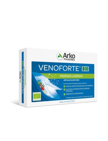 Venoforte Ampollas Piernas Ligeras 20 ampollas de Arkopharma