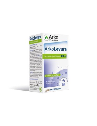 Arkolevura Saccharomyces boulardii 50 cápsulas de Arkopharma
