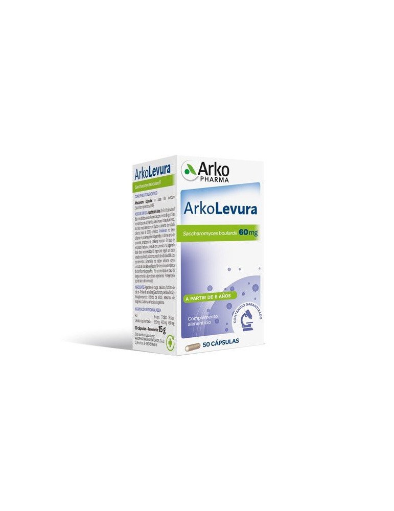 Arkolevura Saccharomyces boulardii 50 cápsulas de Arkopharma