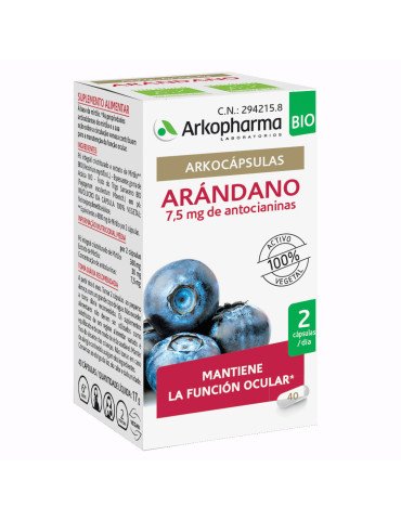 Arkocápsulas Arándano Rojo 40 Cápsulas