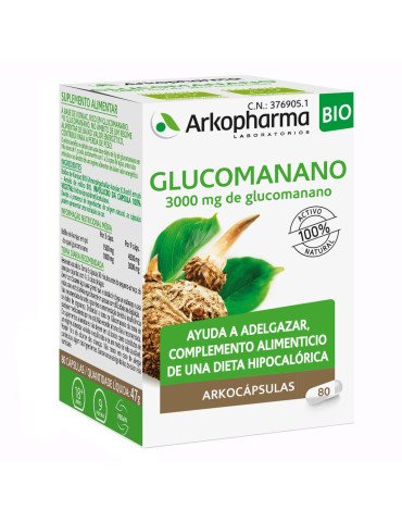 Arkocápsulas Glucomanano Konjac 80 Cápsulas