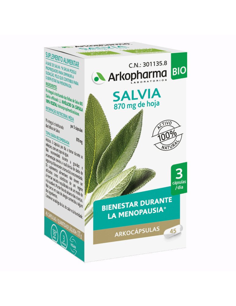 Arkocápsulas Salvia Bio 48 Cápsulas